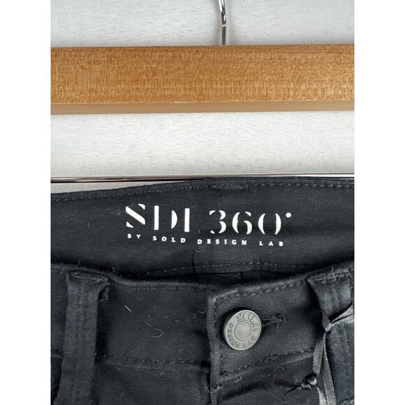 SDL360 By Sold Design Lab No Zip Super Skinny Black Pants S - Picture 3 of 7